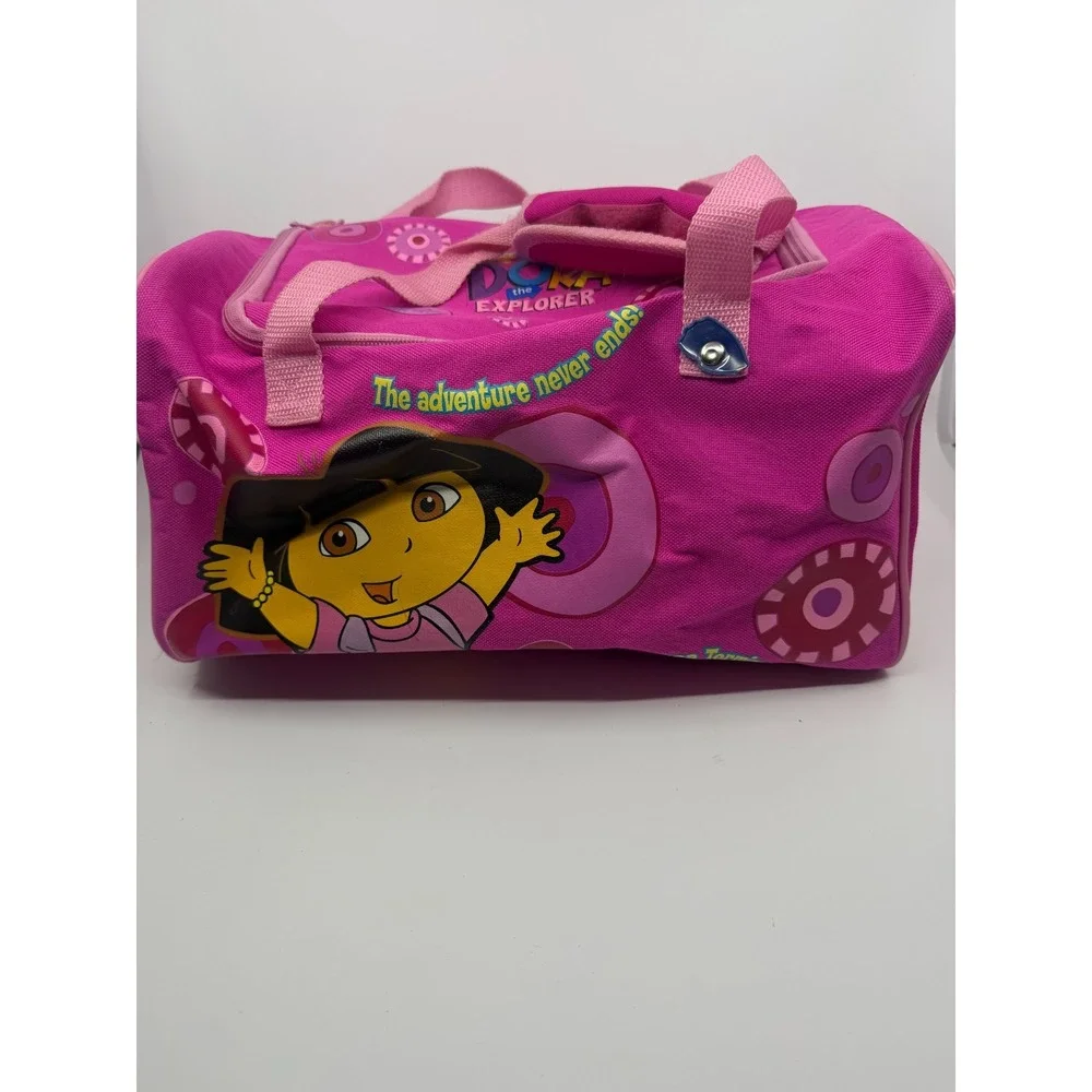 Vintage 2008 Dora The Explorer Mini Duffel Bag Pink Nick Jr Y2k Kids